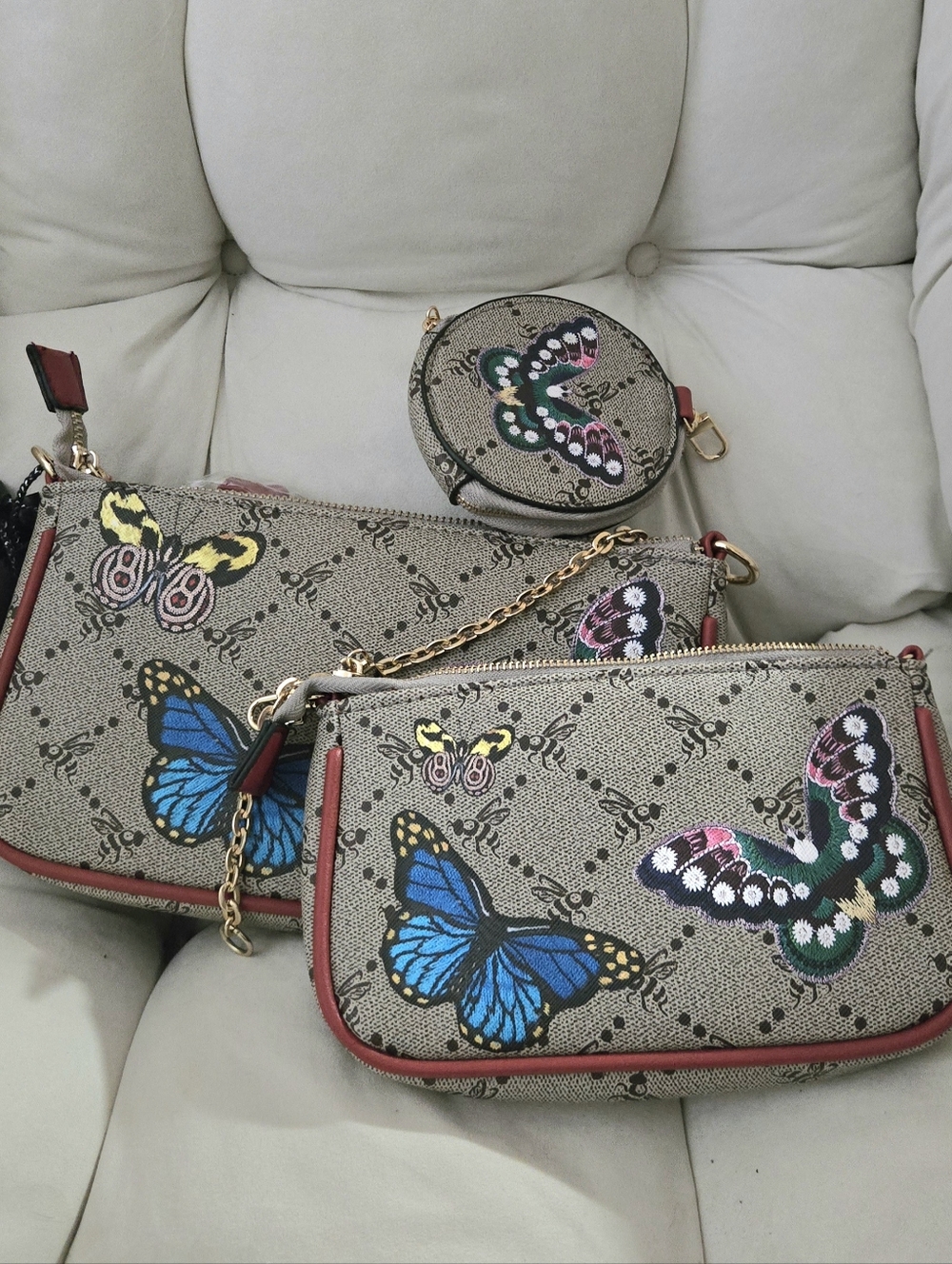 American Bee 3-piece Purse Set NWT